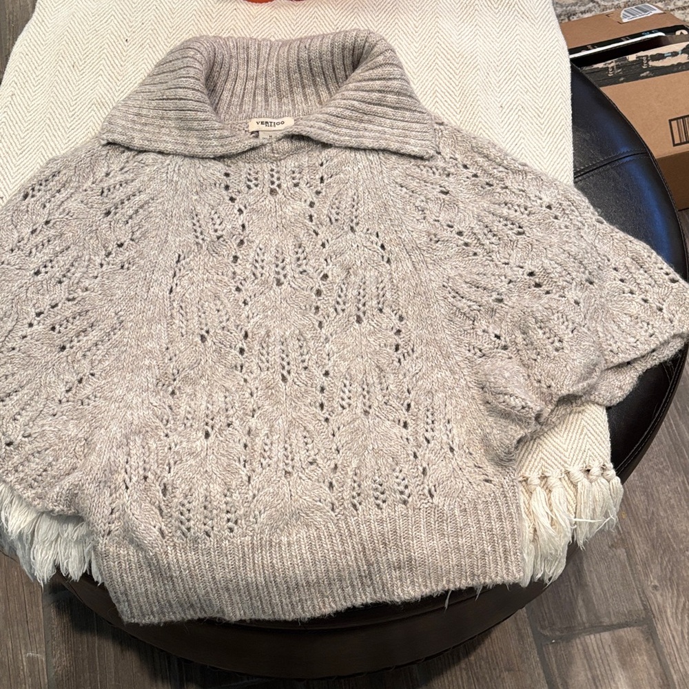 VERTIGO PARIS ALPACA SWEATER PONCHO